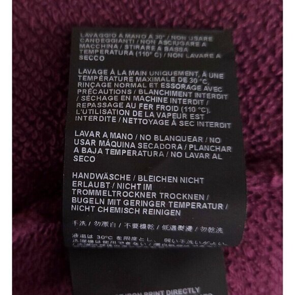 Palm Angels Teddy Bear Print Sweatshirt L Mens Plum - Picture 12 of 16